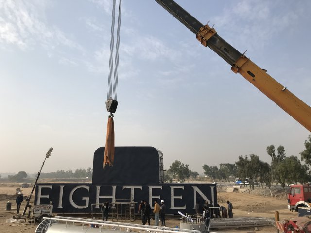 Highest Dual Billboard on Unipole Installed at Eighteen Islamabad
